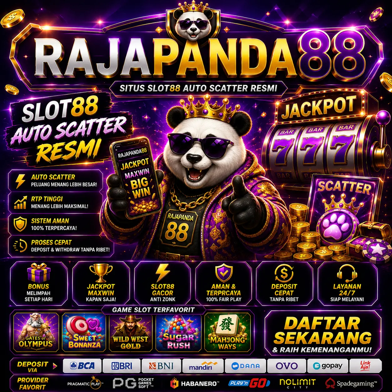 RAJAPANDA88 – Situs Slot88 Auto Scatter Resmi