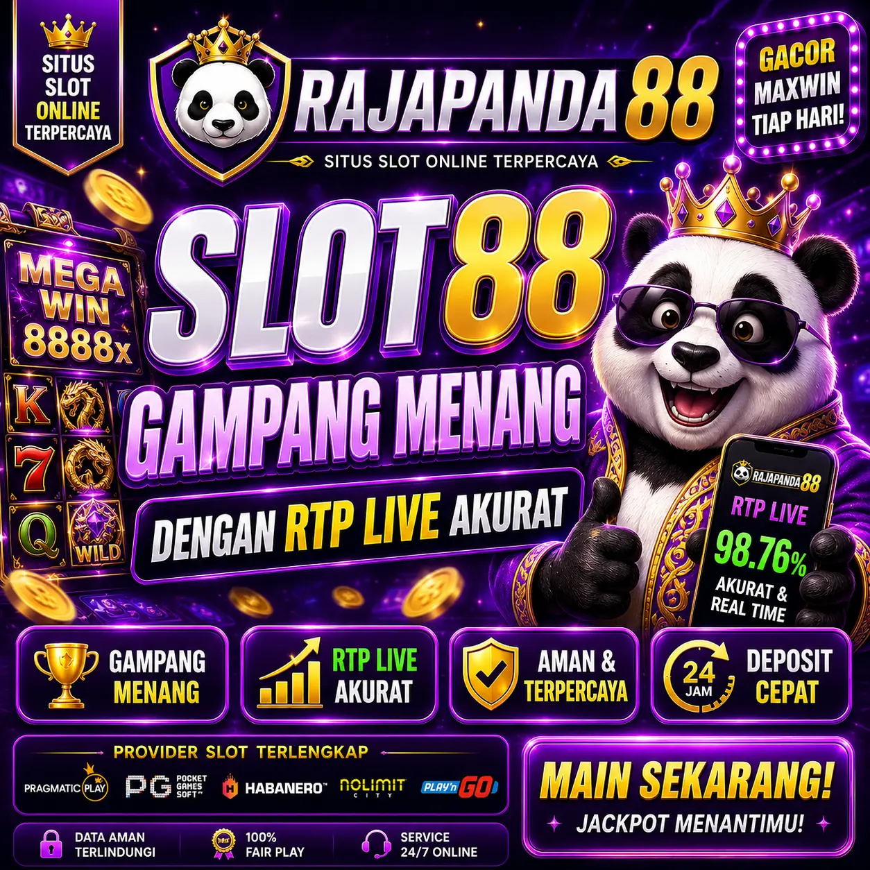 RAJAPANDA88 : Slot88 Gampang Menang dengan RTP Live Akurat