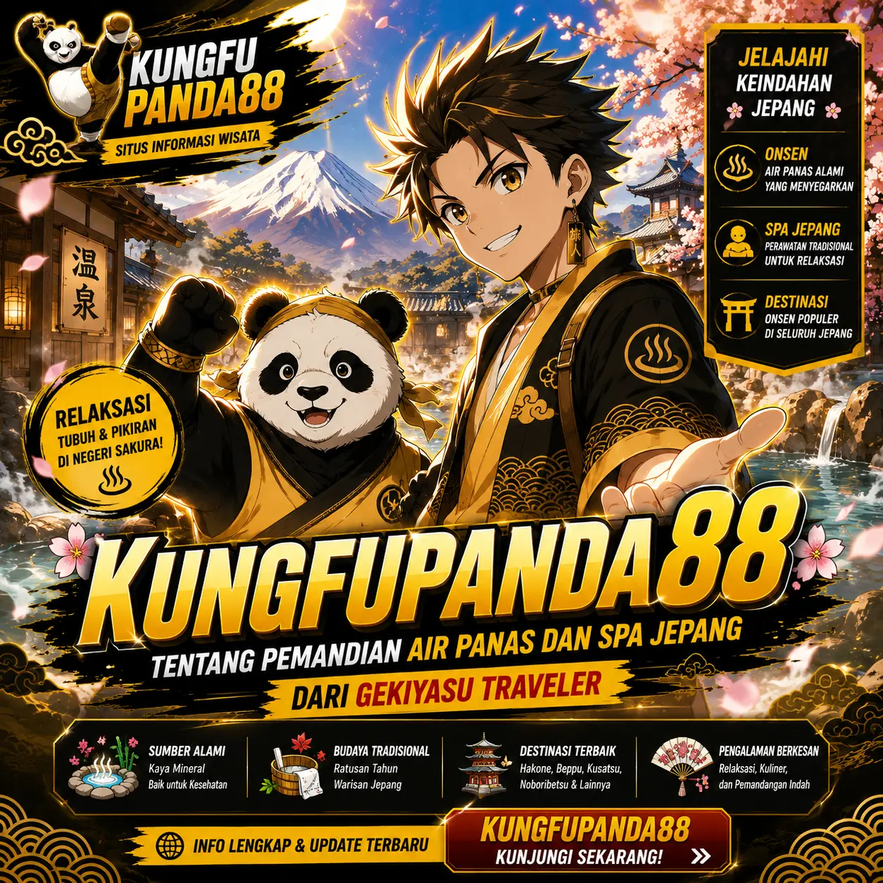 KUNGFUPANDA88: Tentang Pemandian Air Panas dan Spa Jepang dari Gekiyasu Traveler