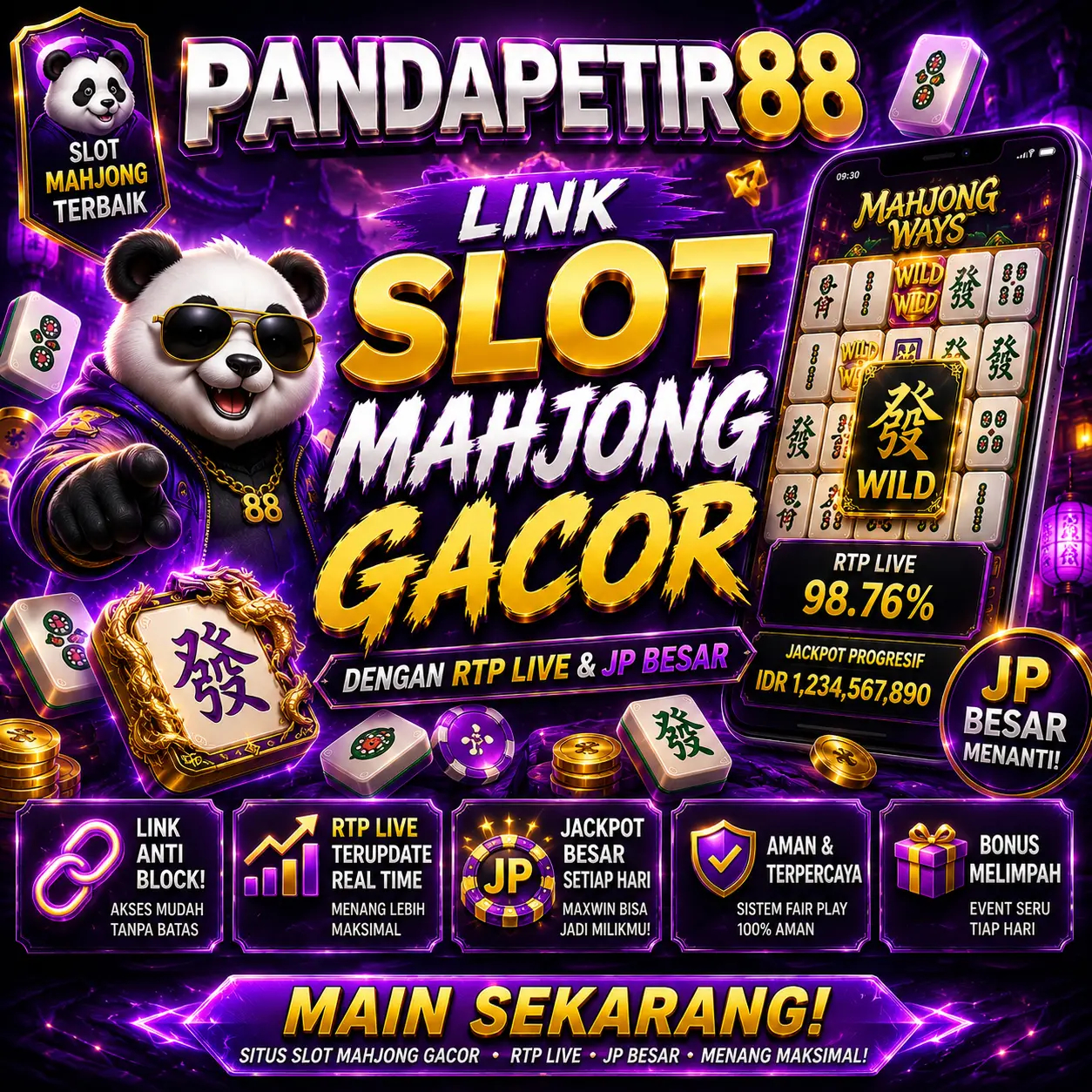 PANDAPETIR88 – Link Slot Mahjong Gacor dengan RTP Live & JP Besar