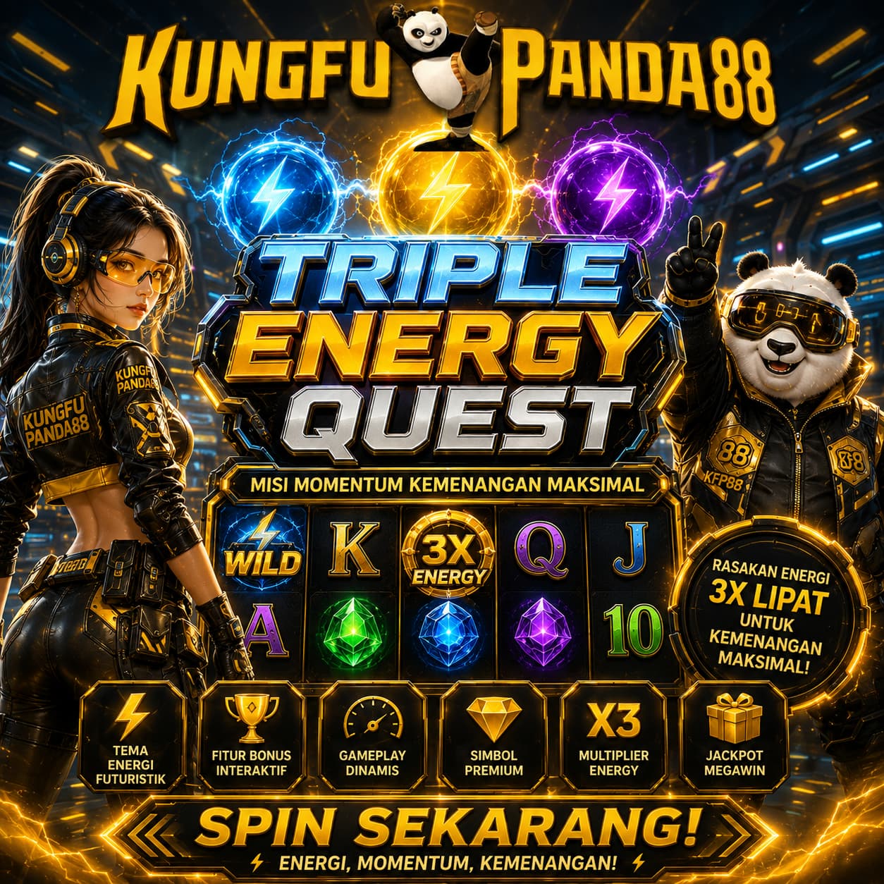 KUNGFUPANDA88 Pencahayaan Komersial