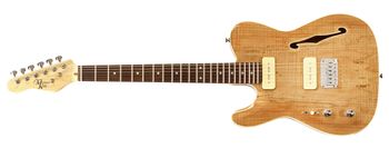 59 Thinline Lefty Spalted Maple Front
