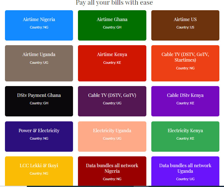 Flutterwave Payment Solutions and Bills Payment Services - 1