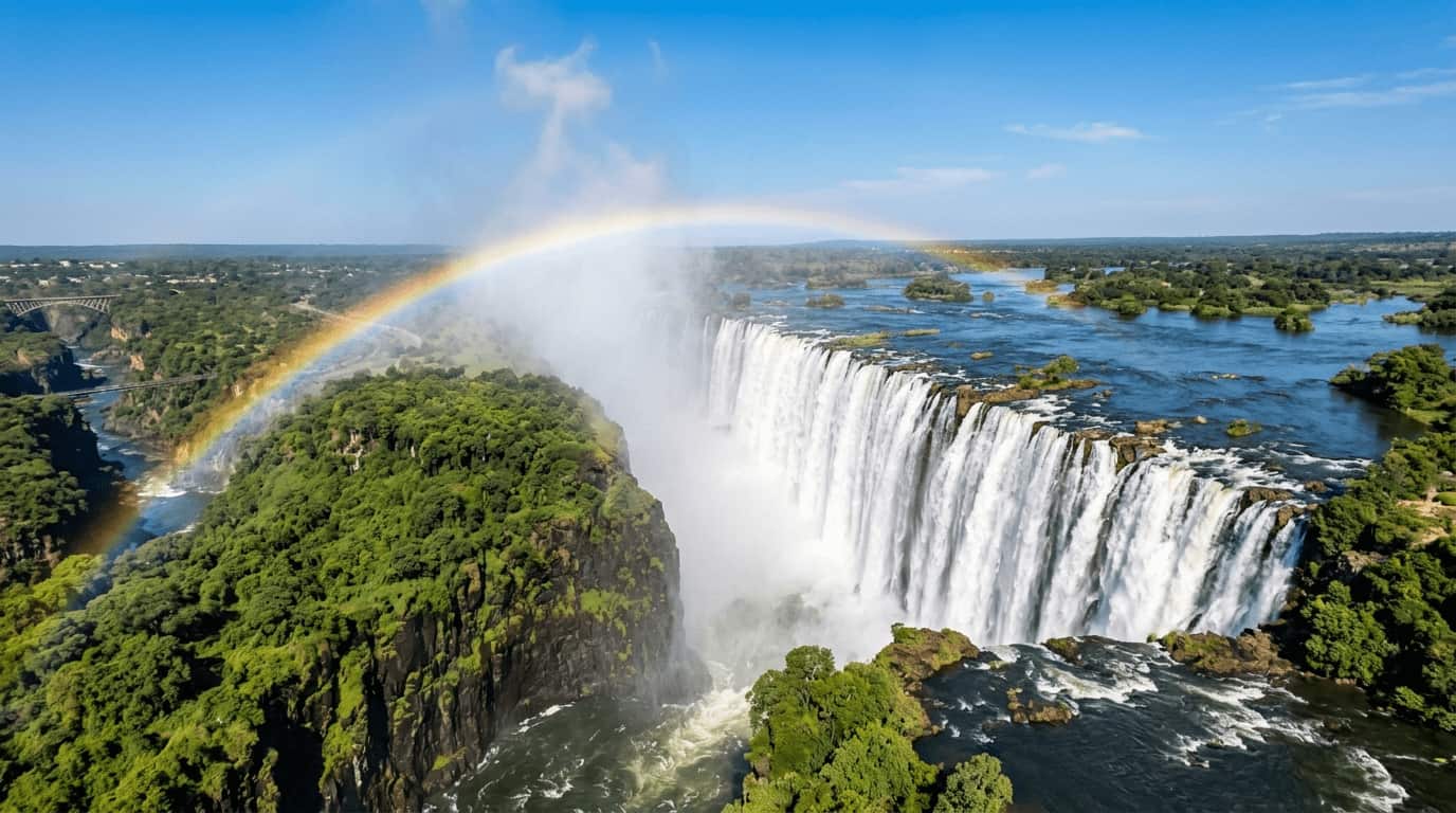 Victoria Falls on the Zambezi River