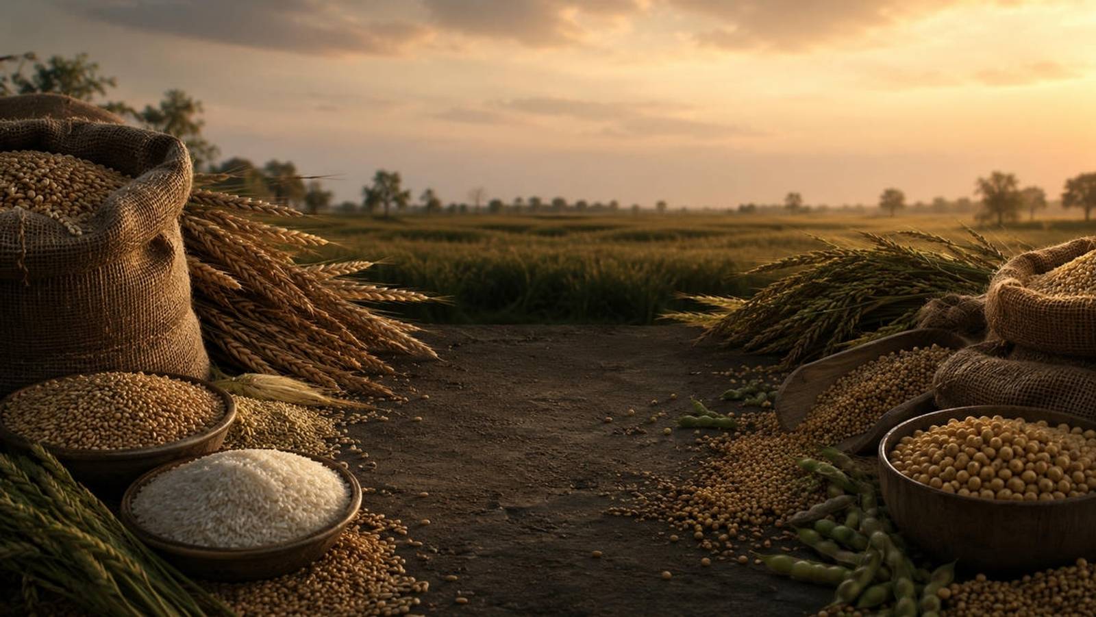 Agricultural grains and commodities for food and feed markets