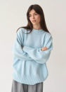 Об'ємний светр з вовни та кашеміру Blue