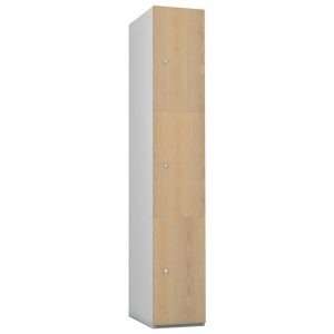 Timberbox Three Door Electronic Combination Lock Locker Ash Finish
