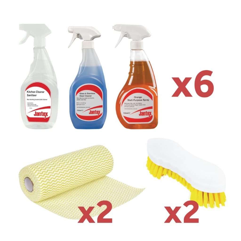 Jantex Heavy Duty Non-Woven Cloths Red (25 Pack) - HT489