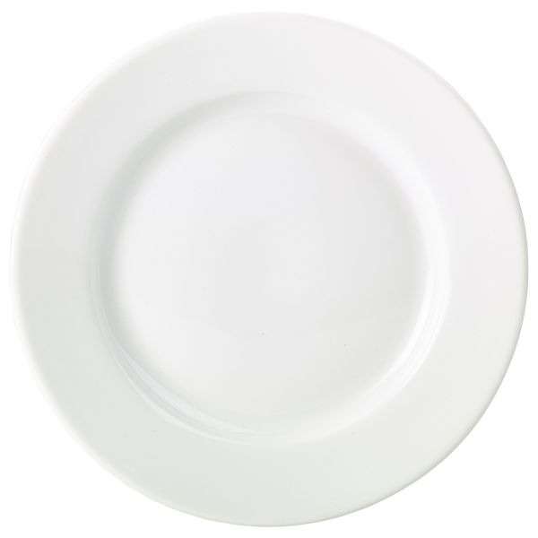Genware Porcelain Classic Winged Plate 21cm/8.25″ QTY:6