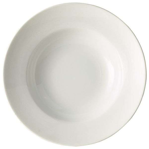 Genware Porcelain Pasta Dish 22cm/8.5″ QTY:6