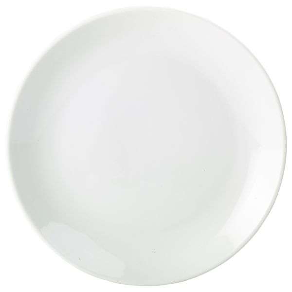 Genware Porcelain Coupe Plate 28cm/11″ QTY:6