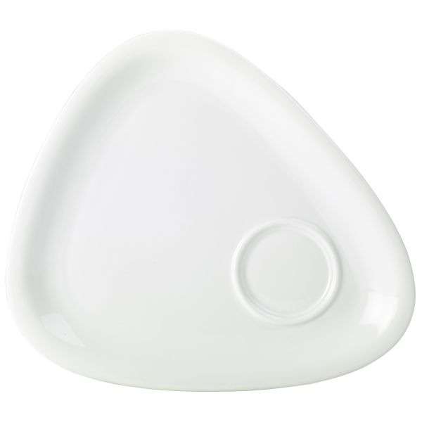 Genware Porcelain Triangular Gourmet Plate 28cm/11″ QTY:6