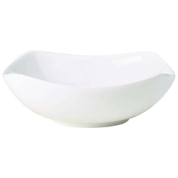 Genware Porcelain Rounded Square Bowl 17cm/6.5″ QTY:6