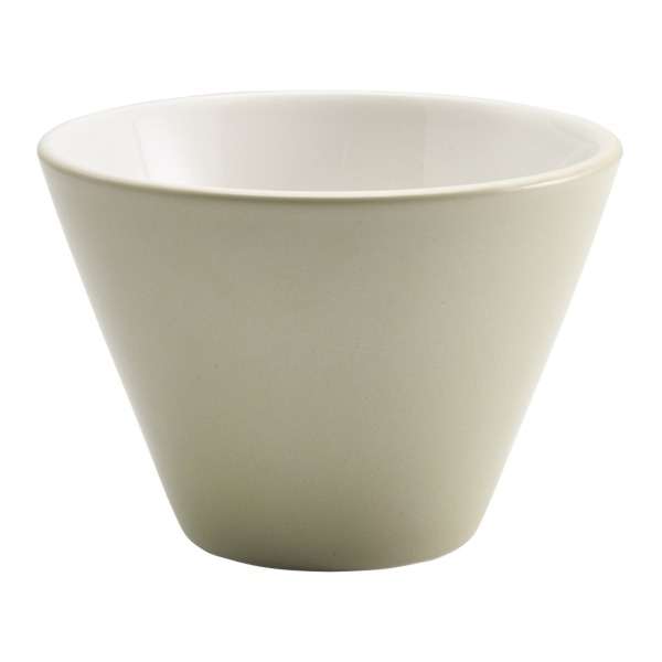 Genware Porcelain Pebble Conical Bowl 12cm/4.75″