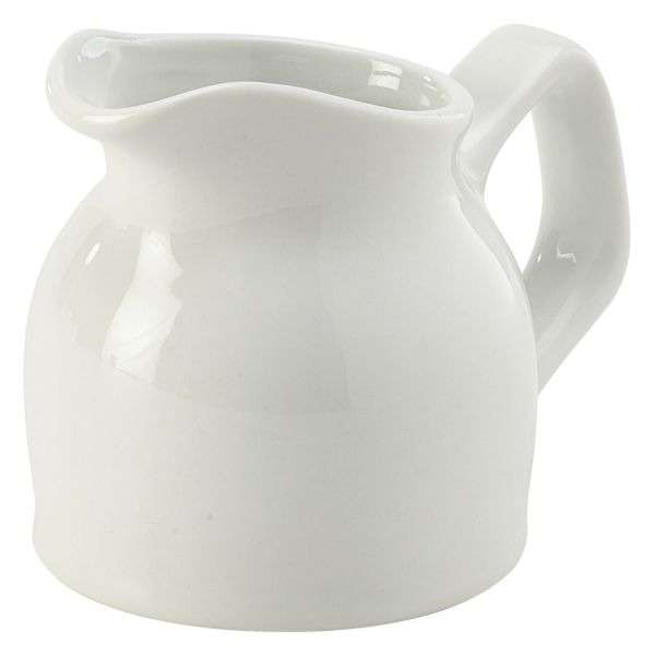 Genware Porcelain Jug 7cl/2.5oz QTY:6