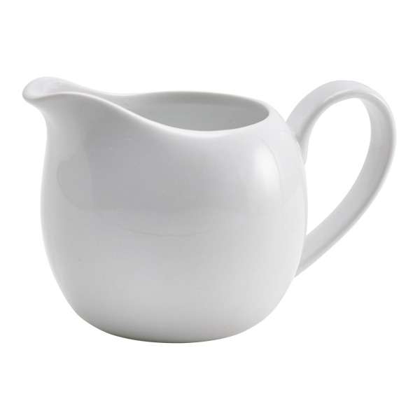 Genware Porcelain Milk Jug 14cl/5oz QTY:6