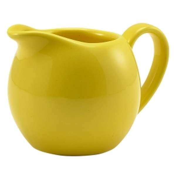 373114Y Genware Porcelain Yellow Jug 14cl/5oz QTY:6