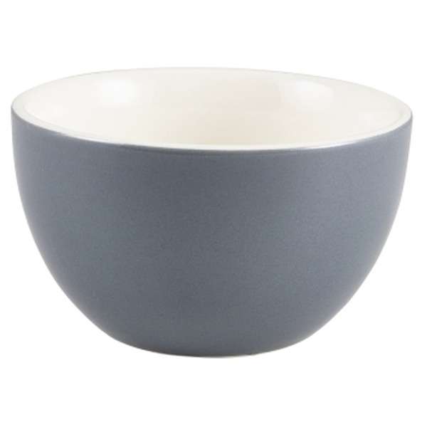 382118G Genware Porcelain Grey Sugar Bowl 17.5cl/6oz QTY:6
