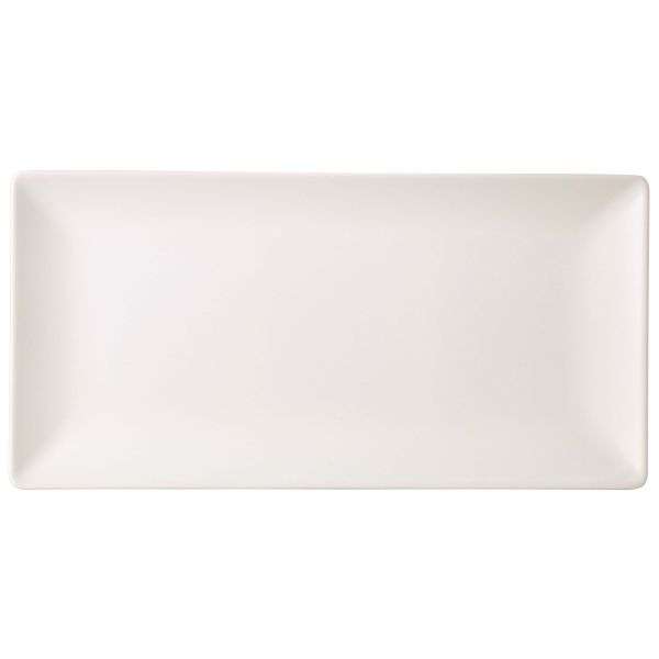 Luna Stoneware White Rectangular Plate 25 x 15cm/10 x 6″ QTY:6
