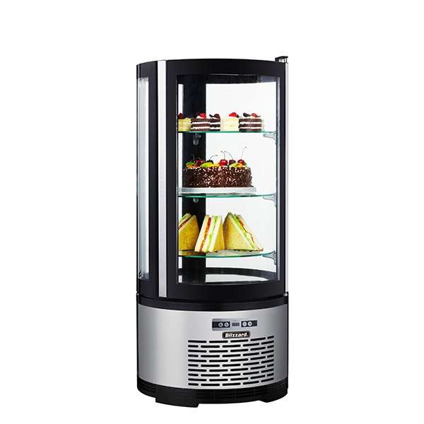 Blizzard Round Case Cake Display 100L