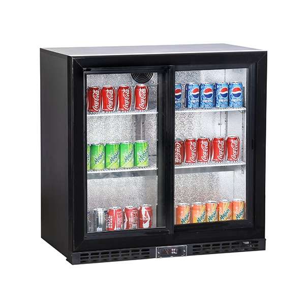 Double Sliding Door Bottle Cooler (202 Bottles)