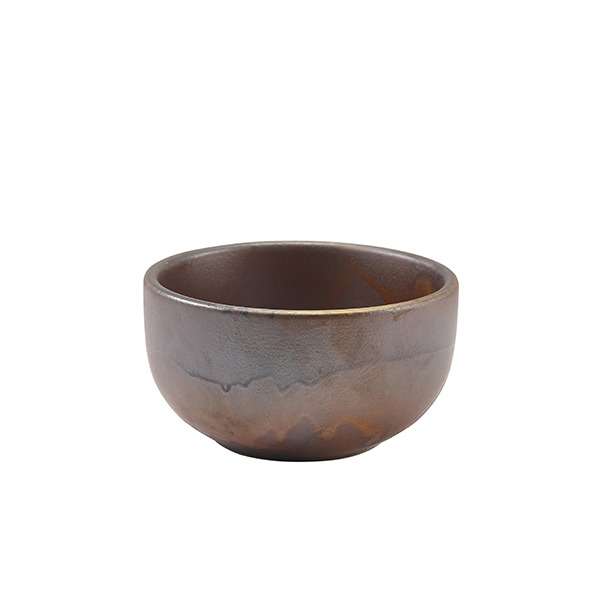 Terra Porcelain Rustic Copper Round Bowl 11.5cm QTY:6