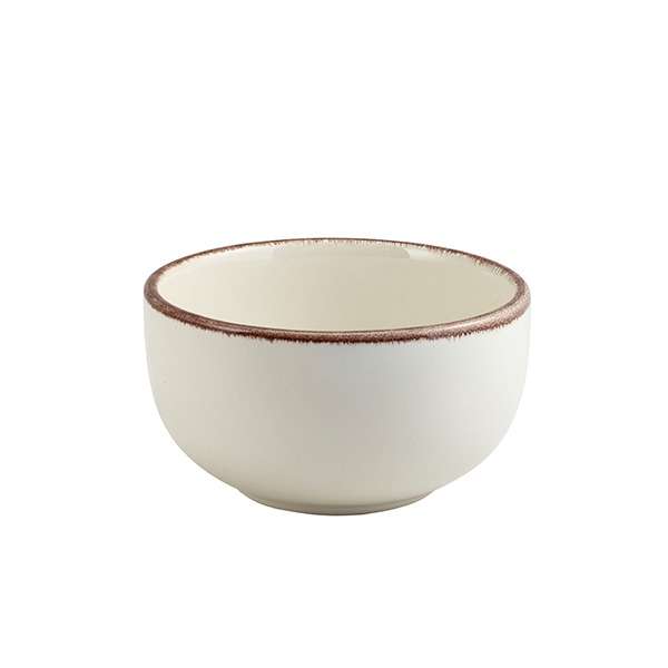 Terra Stoneware Sereno Brown Round Bowl 12.5cm QTY:6
