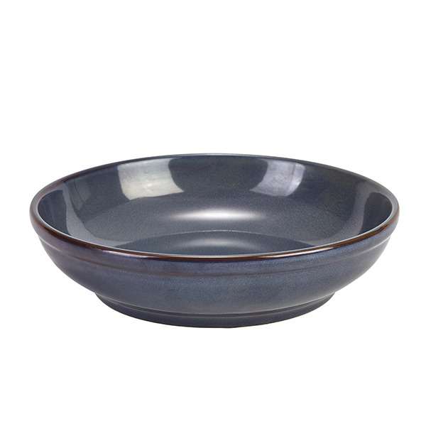 Terra Stoneware Rustic Blue Coupe Bowl 27.5cm QTY:6