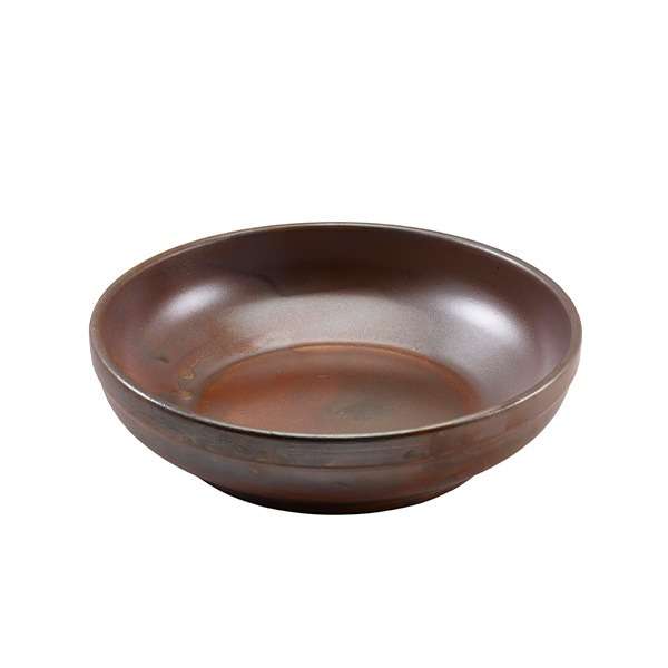 Terra Porcelain Rustic Copper Coupe Bowl 20cm QTY:6