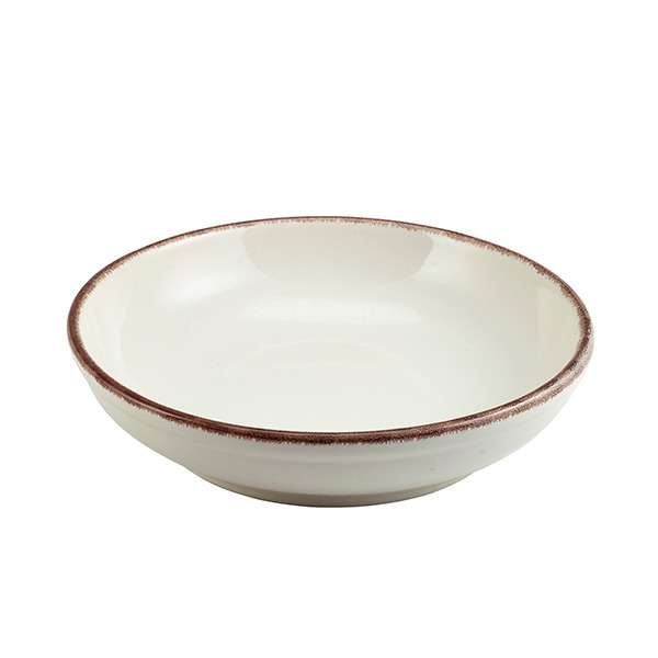 Terra Stoneware Sereno Brown Coupe Bowl 23cm QTY:6