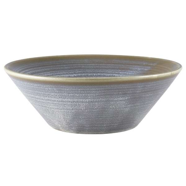 Terra Porcelain Matt Grey Conical Bowl 19.5cm QTY:6