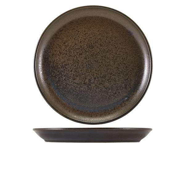 Terra Porcelain Black Coupe Plate 30.5cm QTY:6