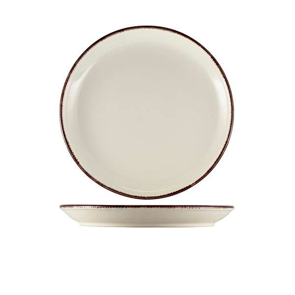Terra Stoneware Sereno Brown Coupe Plate 24cm QTY:6