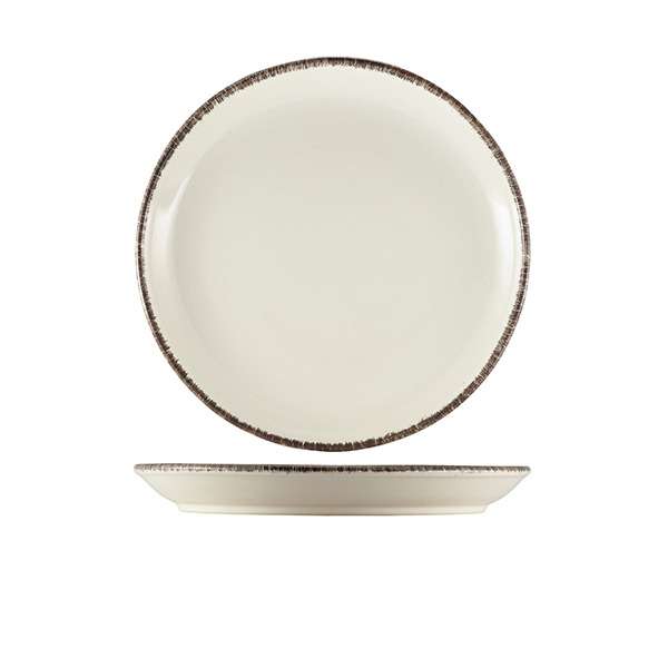 Terra Stoneware Sereno Grey Coupe Plate 24cm QTY:6