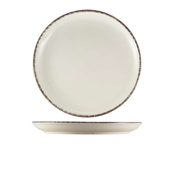 Terra Stoneware Sereno Grey Coupe Plate 27.5cm QTY:6
