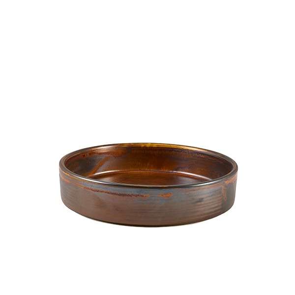 Terra Porcelain Rustic Copper Presentation Bowl 18cm QTY:6