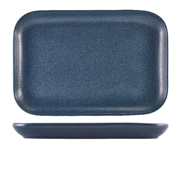 Terra Stoneware Antigo Denim Rectangular Plate 34.5 x 23.5cm QTY:6