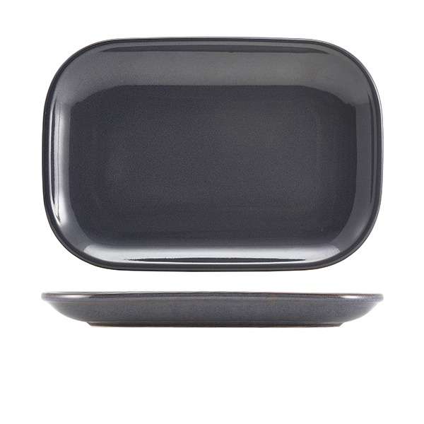 Terra Stoneware Rustic Blue Rectangular Plate 29 x 19.5cm QTY:6