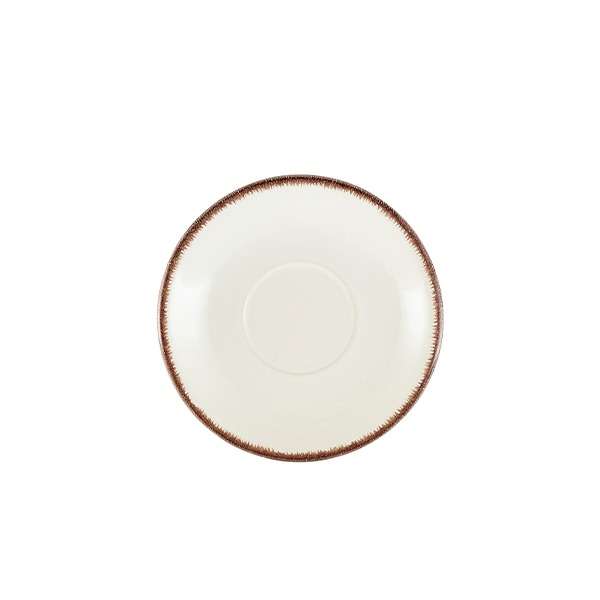 Terra Stoneware Sereno Brown Saucer 15cm QTY:6