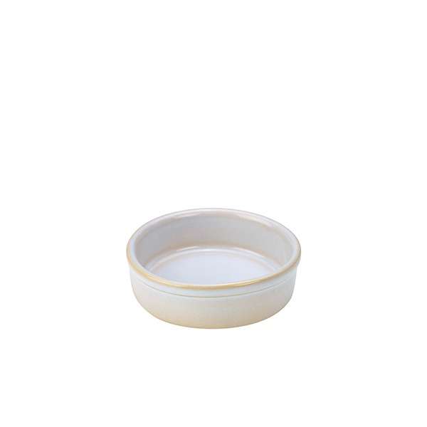 Terra Stoneware Rustic White Tapas Dish 10cm QTY: 6