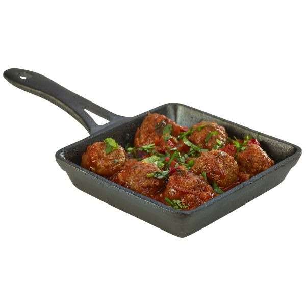 Mini Cast Iron Square Frypan 13 x 3cm QTY:6