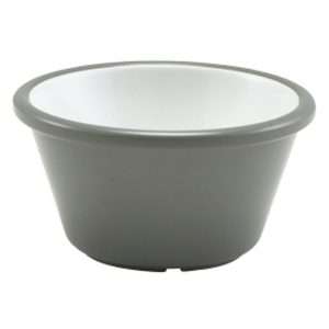 Two Tone Melamine Ramekin Grey And White 59ml/2oz QTY:24
