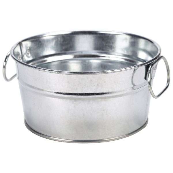 Galvanised Steel Serving Bucket 15 x 8cm QTY:6