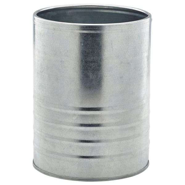 Galvanised Steel Can 11cm Dia x 14.5cm QTY:12