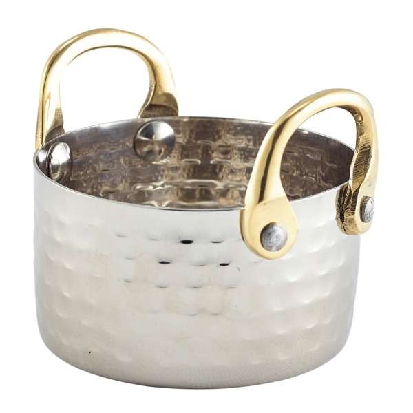 Mini Hammered St/St Casserole Dish 8.2 x 5cm QTY:12