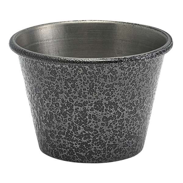 2.5oz Stainless Steel Ramekin Hammered Silver QTY:24
