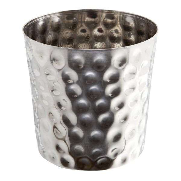 Hammered Stainless Steel Serving Cup 8.5 x 8.5cm QTY:12