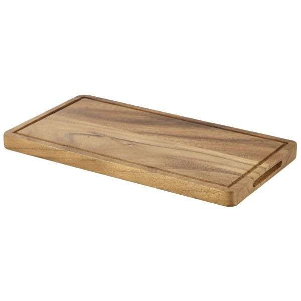 Genware Acacia Wood Serving Board GN 1/3 QTY: 1