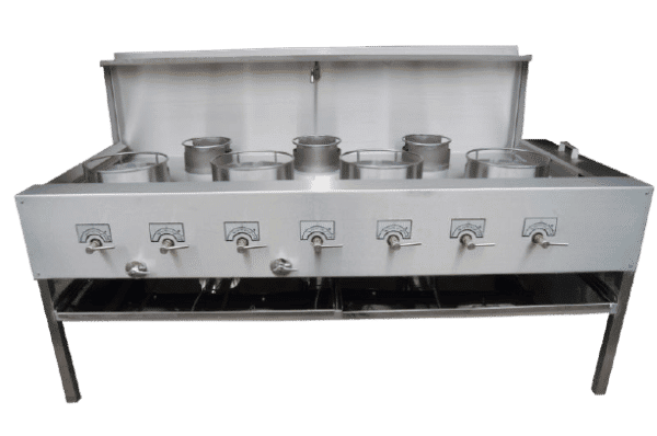 7 Burner WOK Range. CE Approved.