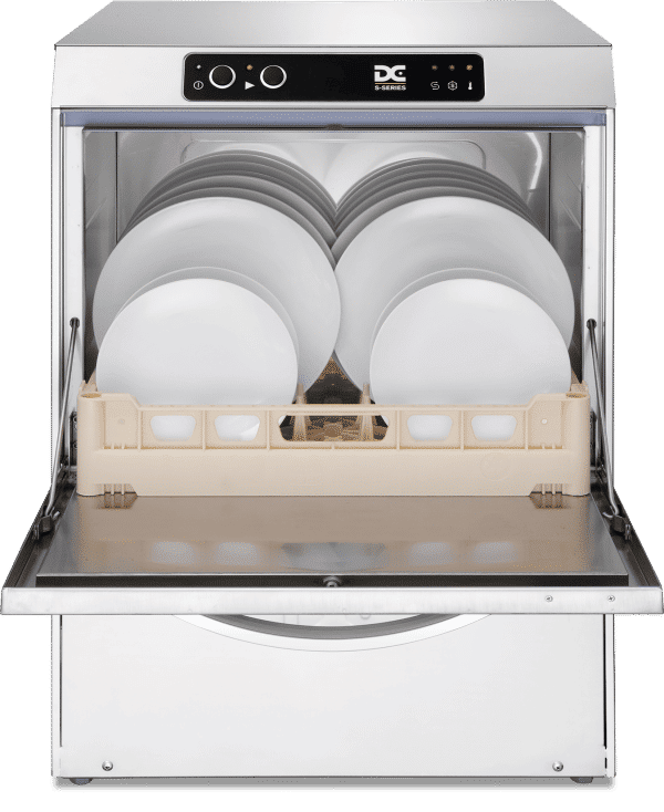 DC Standard Range SD50ISD Dishwasher with Integral Softener and Drain Pump  500mm Rack 18 Plates